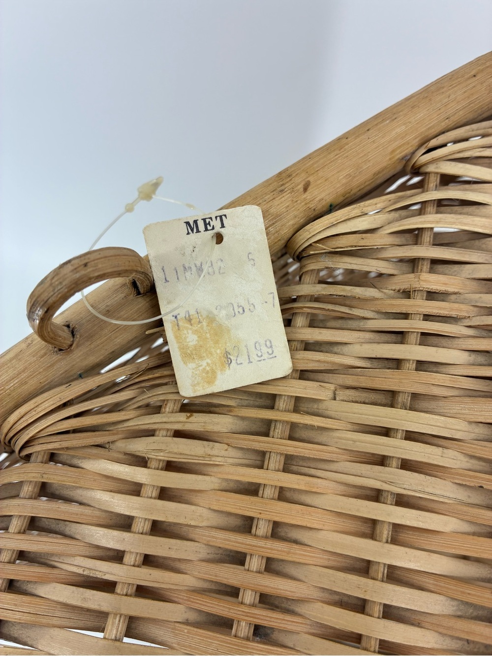 Woven Corner Shelf Unit - Natural Rattan - Picture 4 of 9